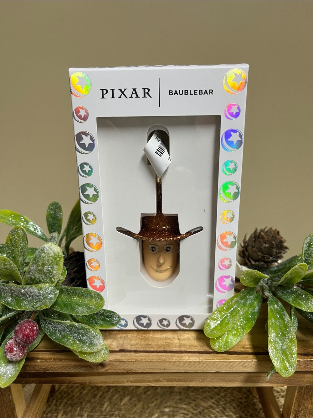 Pixar Baublebar Woody with Hat Keychain NWT